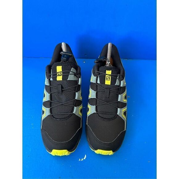 Salomon Speedcross Vario Black Yellow Mens Trail Running Shoes Sneaker Size 5 - Picture 9 of 9